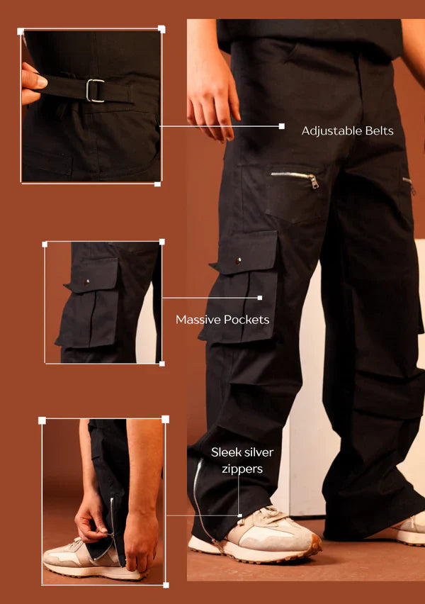 Men's cargo multi pocket pant (Pack of 2)